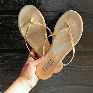 TKEES glitters flip flops